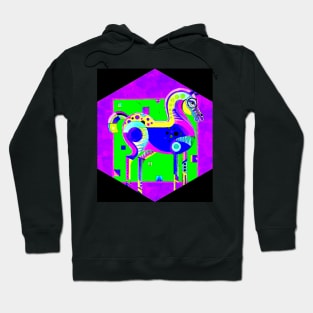 Horse Surreal Decorative Colorful Abstract Print Hoodie